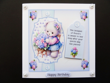 Hydrangea Bear sends greetings by Valerie Spowart