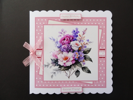 Mixed summer roses 7x7 by Valerie Spowart