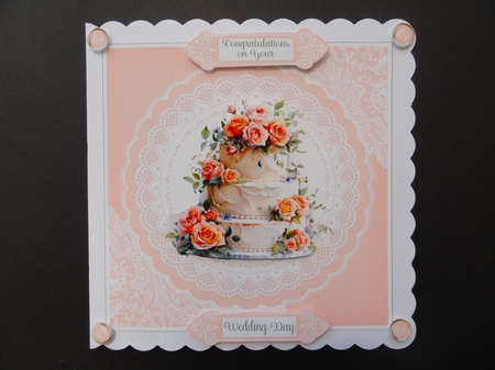 Wedding Day 7 x 7 Card No 1 by Valerie Spowart