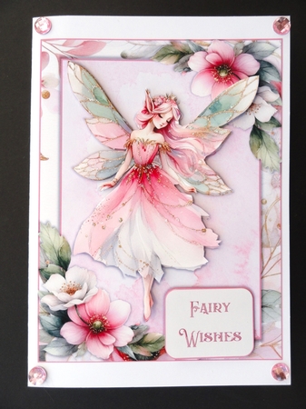Fairy Card Kit 3 with envelope, inserts and decoupage JPEG and PDF by Valerie Spowart