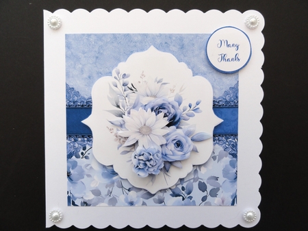 DUSTY BLUE FLORALS ALL OCCASIONS CARD FRONT 3 by Valerie Spowart