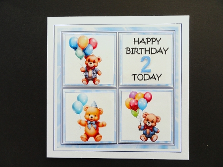 HAPPY BIRTHDAY CUTE BEARS by Valerie Spowart