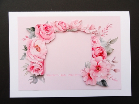 Pink Rose Frame with decoupage Featured Gallery Photo