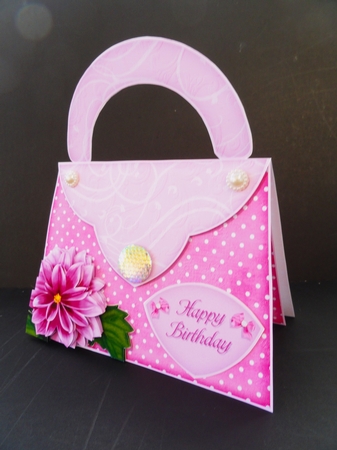 Handbag A-04 - Shaped Decoupage Mini Kit by Valerie Spowart