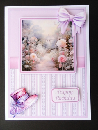 Graceful Gardens in Pink - Design 02 by Valerie Spowart