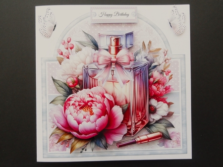Peonies And Perfume Tent Card Kit by Valerie Spowart