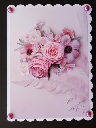 Essential Florals in Baby Pink - Mix 1 by Valerie Spowart