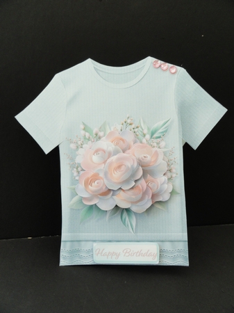 Paper Flowers - Tee Shirt Card Mini Kit by Valerie Spowart