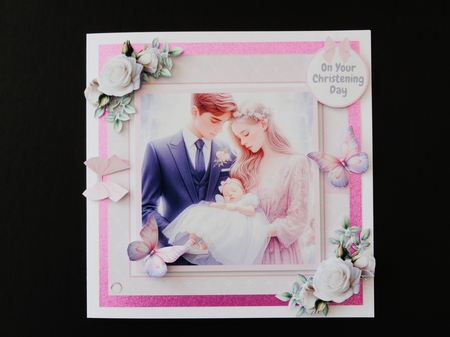 On Your Christening Day - Girl by Valerie Spowart
