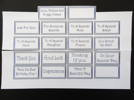 Additional Sentiments for Scrub-A-Dub Pups by Valerie Spowart