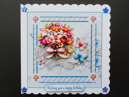 Floral wishes 7x7 by Valerie Spowart