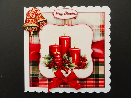 Christmas Candles Mini Kit 7X7 by Valerie Spowart