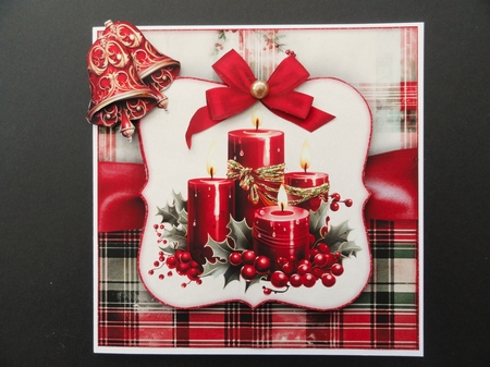Christmas Candles Mini Kit 7X7 by Valerie Spowart