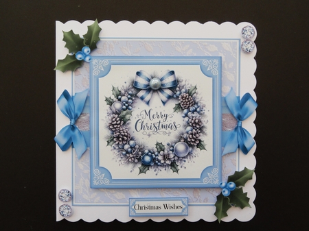 Holly Wreath 1 by Valerie Spowart