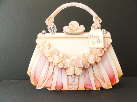 Glam Handbag * Purse Tent Card-4 by Valerie Spowart