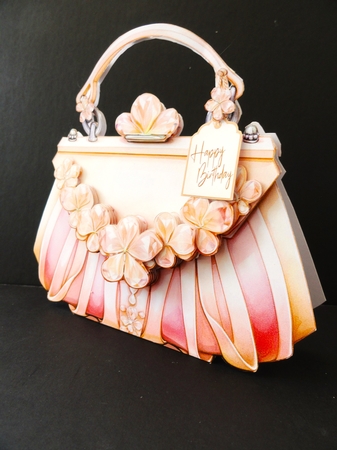 Glam Handbag * Purse Tent Card-4 by Valerie Spowart