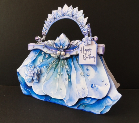 Glam Handbag * Purse Tent Card-6 by Valerie Spowart