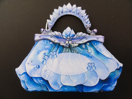 Glam Handbag * Purse Tent Card-6 by Valerie Spowart
