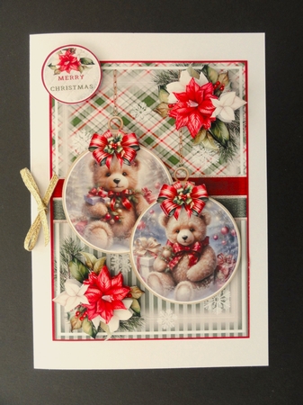 Festive Teddy Baubles Mini Page Kit by Valerie Spowart