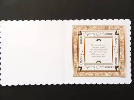 Golden Bells square card by Valerie Spowart