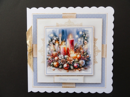 Christmas Candle Centre Piece No.1 by Valerie Spowart