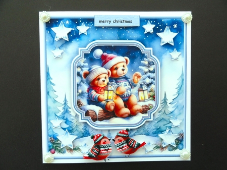 Cozy Christmas  Teddies  Mini Kit by Valerie Spowart