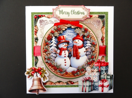 Christmas Has Begun 3 6x6 Simply Cards  by Valerie Spowart