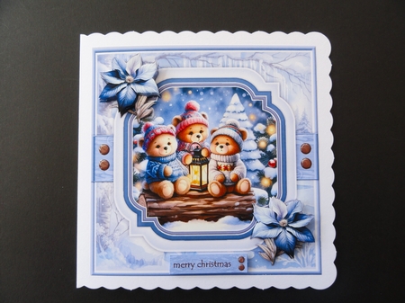 Cozy Christmas Teddies Mini Kit by Valerie Spowart