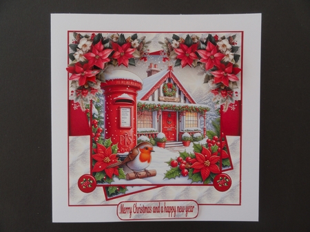 A Christmas welcome 7x7 by Valerie Spowart