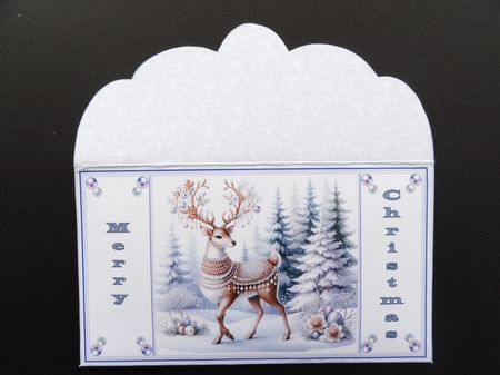 Bejeweled reindeer money wallet. by Valerie Spowart