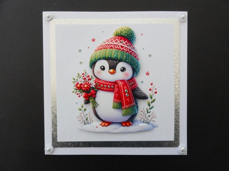 CHRISTMAS PENQUINS CLIPART  by Valerie Spowart