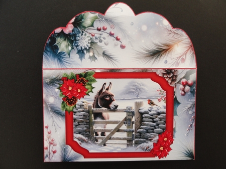 Winter Friends, Donkey & Robin - Money Wallet by Valerie Spowart