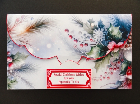 Winter Friends, Donkey & Robin - Money Wallet by Valerie Spowart