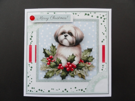 Joyful Christmas Puppy Mini Kit by Valerie Spowart