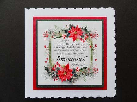 Bible Verse Christmas Card Toppers by Valerie Spowart