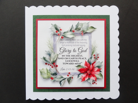 Bible Verse Christmas Card Toppers by Valerie Spowart