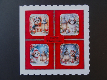 Pups at Christmas 7 by Valerie Spowart