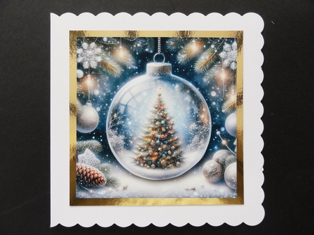 Festive Tree Bauble by Valerie Spowart