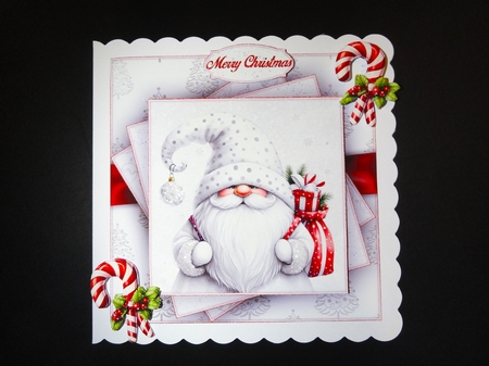 Winter White Gnome Mini Kit 7X7 by Valerie Spowart