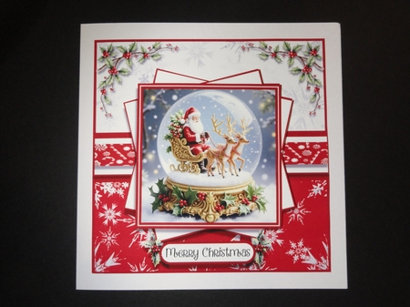 Snowglobe Santa by Valerie Spowart