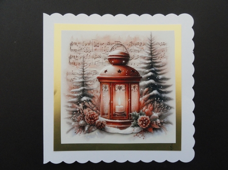Vintage Music  Christmas Lanterns by Valerie Spowart
