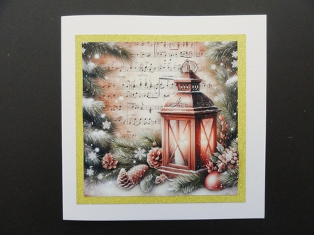 Vintage Music  Christmas Lanterns by Valerie Spowart