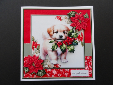 Christmas Puppy  by Valerie Spowart