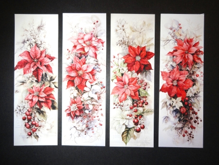 Poinsettia Bookmarks by Valerie Spowart