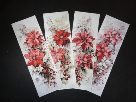 Poinsettia Bookmarks by Valerie Spowart