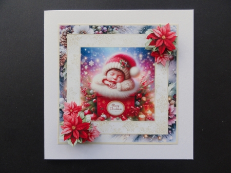 Merry Christmas Wishes On Babys 1st Christmas - 7x7 by Valerie Spowart