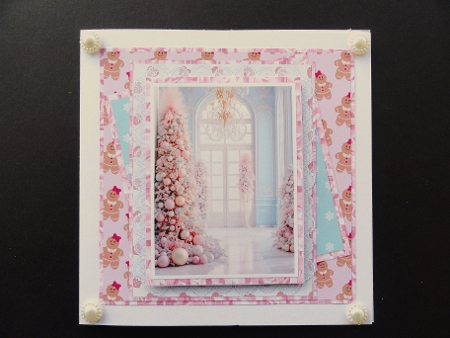 Home for Christmas 1: Christmas Tree 7 x 7 Card Mini-Kit, 6 A4 Sheets by Valerie Spowart