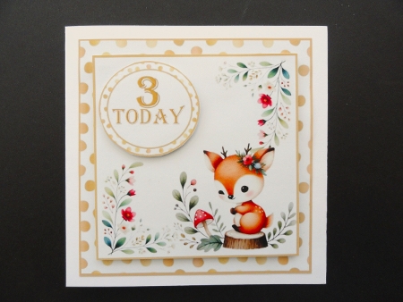 Childrens Woodland 1-5 Ages cards. Pack of two with envelope JPEGS by Valerie Spowart