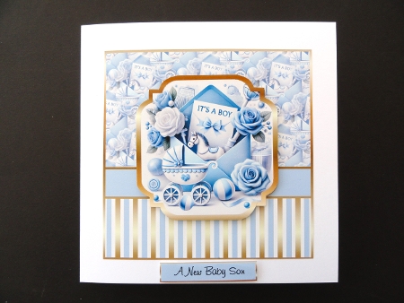 glam baby boy envelope by Valerie Spowart