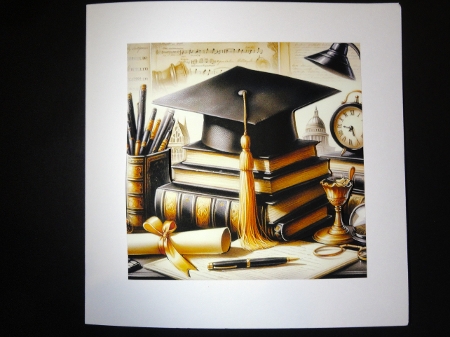 x4 Graduation Caps 1 - Illustrations for Cardmakers & Designers   by Valerie Spowart